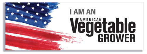 I am an American Vegetable Grower bumper sticker